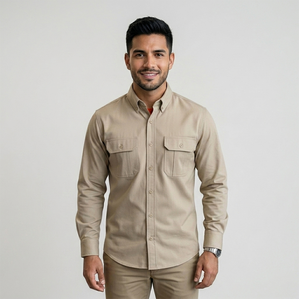 Camisa Nylon Ripstop Sand para Trabajo | Saviwork